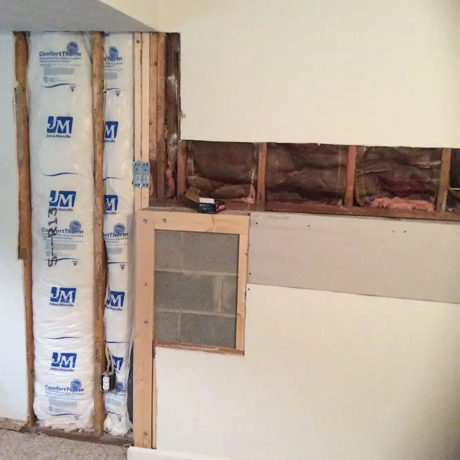 Wall insulation replacement during Structural Drying in Metuchen